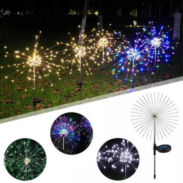 Solar Spark Firework Garden Lights
